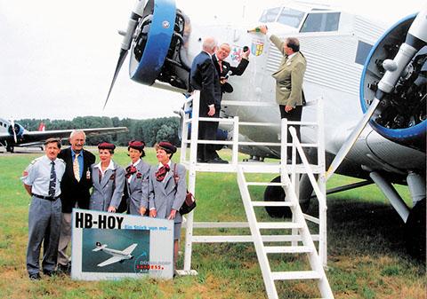 026. Übergabe der Ju 52/CASA 352 (HB-HOY) an den VFL, Mönchenglasbach, 1997